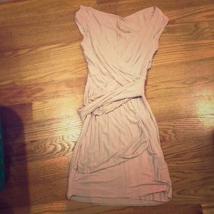 Bailey 44 pale pink jersey dress